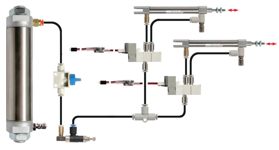 Vexrobotics Pneumatics Kit 2 Double Acting Cylinders (2750276)
